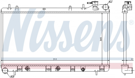 Radiator racire motor potrivit SUBARU FORESTER, IMPREZA 1.6/1.8/2.0 [0]