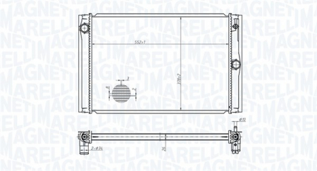 Radiator apa - Radiator racire motor potrivit TOYOTA AURIS, COROLLA 1.4D