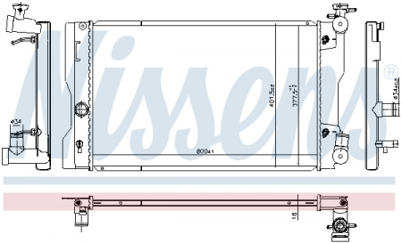 Radiator racire motor potrivit TOYOTA COROLLA, MATRIX 1.8 01.08-08.19 [0]