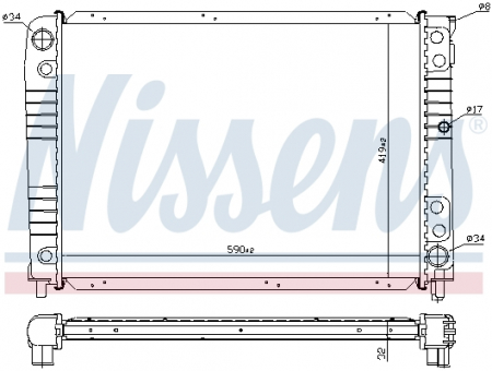 Radiator racire motor potrivit VOLVO 740, 940, 940 II 2.3 [0]