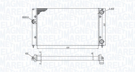 Radiator apa - Radiator racire motor potrivit VW GOLF III, GOLF IV, VENTO 1.8/2.0