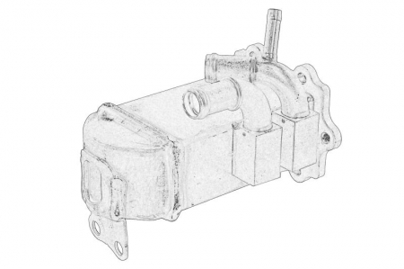 Radiator recirculare gaze esapament potrivit AUDI A4 B7, A6 ALLROAD C6, A6 C6, A8 D3, Q7; VW PHAETON, TOUAREG 2.7D/3.0D 08.03-08.11 [1]