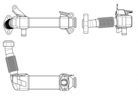 Radiator recirculare gaze esapament potrivit BMW 1 (E87), 3 (E46), 3 (E90), 3 (E91), 3 (E92), 3 (E93), 5 (E60), 5 (E61), 6 (E63), X3 (E83), X5 (E53), X5 (E70), X6 (E71 2.0D/2.5D/3.0D 1999-2013 [1]