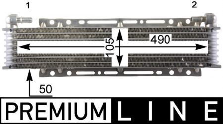 Radiator ulei - Radiator ulei (105x50x490mm) potrivit SCANIA P I, R I DC13.05-DC16.22 03.04-05.19