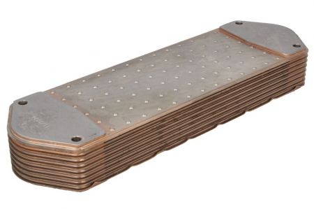 Radiator ulei - Radiator ulei (120x52x395mm, numar nervuri: 8) potrivit SCANIA 4, 4 BUS, F, G I, G II, K, L, N BUS, P I, P II, R I, R II, S, T DC09.108-OC9.G05 05.95-