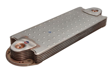 Radiator ulei - Radiator ulei (125x33x33/385mm, numar de nervuri: 6) EURO 4 potrivit RVI KERAX, PREMIUM, PREMIUM 2; VOLVO B11, B9, FH12, FH16, FM, FM II, FM12, NH12 D11A-370-MIDR06.23.56B/41 08.93-