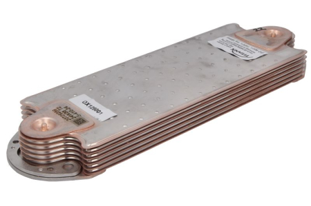 Radiator ulei - Radiator ulei (125x38/411mm, numar de nervuri: 6) EURO 4 potrivit RVI KERAX, PREMIUM, PREMIUM 2; VOLVO B9, FH12, FH16, FM, FM II, FM12, NH12 D11A-370-MIDR06.23.56B/41 08.93-