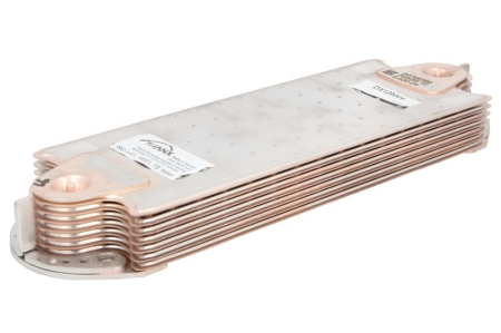 Radiator ulei - Radiator ulei (126x44/411mm, numar de nervuri: 7) potrivit VOLVO B12, FH12, FM12, NH12 D12A340-TD123ES 01.92-