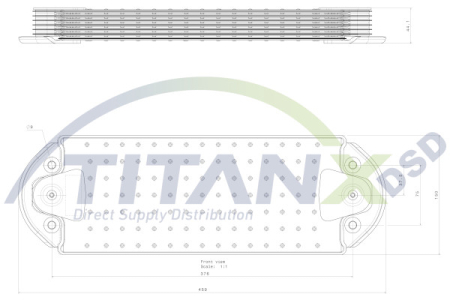 Radiator ulei (150x44/459mm) potrivit RVI MAGNUM; VOLVO FH, FH16, FM, FM II D11A-370-DXi13 09.05- [1]
