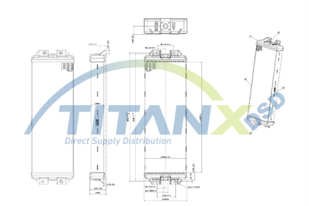 Radiator ulei - Radiator ulei (antrenare ventilator) potrivit MERCEDES CITARO (O 530) M476.930-OM909.921 01.98-