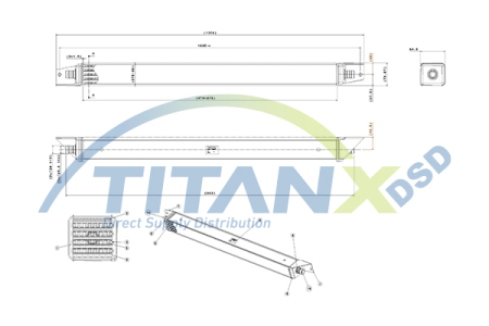 Radiator ulei (antrenare ventilator) potrivit VOLVO B11, B12, B13R, B7, B9 D11A-370-TD123ES 01.92- [1]
