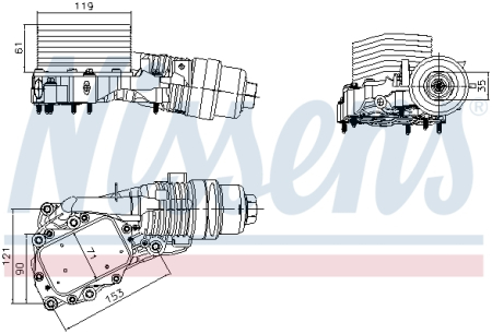 Radiator ulei (cu carcasa filtru ulei) potrivit BMW 1 (F40), 2 (F45), 2 GRAN COUPE (F44), 2 GRAN TOURER (F46), 2 GRAN TOURER VAN (F46), X1 (F48), X2 (F39) 1.5/1.5D/2.0 09.13- [2]