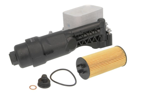 Piese Auto - Radiator ulei (cu carcasa filtrului; cu filtru) potrivit BMW 1 (F20), 1 (F21), 2 (F22, F87), 2 (F23), 2 (F45), 2 GRAN TOURER (F46), 2 GRAN TOURER VAN (F46), 3 (F30, F80) 1.5-2.0H 11.13-