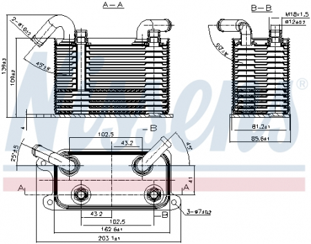 Piese Auto - Radiator ulei cutie automata (166x81x107) VW MULTIVAN V, TRANSPORTER V 2.5D intre 2003-2009