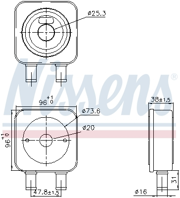 Piese Auto - Radiator ulei cutie automata CITROEN C3 I, C3 II, C5 I, C5 II, DS3; PEUGEOT 2008 I, 207, 208 I, 407 1.4-2.0ALK dupa 2001