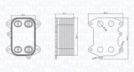 Radiator ulei potrivit AUDI A1, A3, A4 ALLROAD B8, A4 B8, A5, A6 C7, Q3, Q5, TT; SEAT ALHAMBRA, ALTEA, ALTEA XL, EXEO, EXEO ST, IBIZA IV, IBIZA IV SC, IBIZA IV ST 1.2D/1.6D/2.0D 05.03- [1]