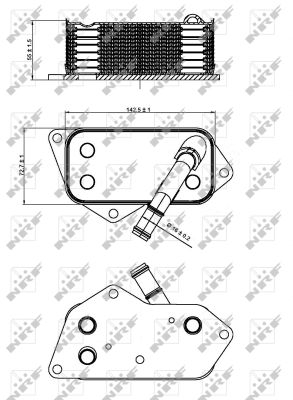 Radiator ulei potrivit BMW 1 (E81), 1 (E82), 1 (E87), 1 (E88), 1 (F20), 1 (F21), 2 (F22, F87), 2 (F23), 3 (E90), 3 (E91), 3 (E92), 3 (E93), 3 (F30, F80), 3 (F31) 1.6-3.0H 2004-2021 [1]