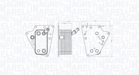 Radiator ulei potrivit CADILLAC BLS; FIAT CROMA, CROMA/KOMBI; OPEL ASTRA H, ASTRA H GTC, ASTRA H/KOMBI, SIGNUM, VECTRA C, VECTRA C GTS, ZAFIRA B, ZAFIRA B/MINIVAN; SAAB 9-3 1.9D 04.04-