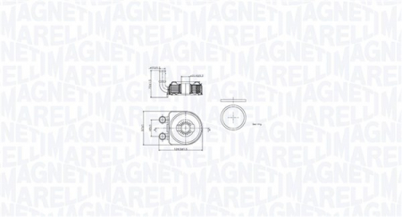 Radiator ulei potrivit CITROEN BERLINGO, BERLINGO/MINIVAN, C4, C4 I, C5 I, XSARA, XSARA PICASSO, XSARA/HATCHBACK, XSARA/KOMBI; PEUGEOT 206, 306, 306/HATCHBACK, 307, 406, 407 1.8/1.9D/2.0 06.96-12.15