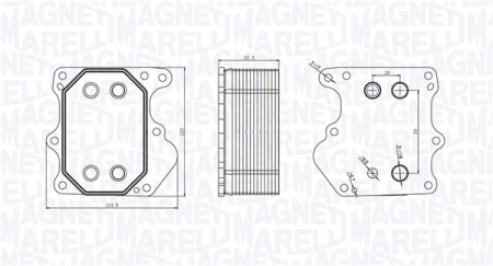 Radiator ulei potrivit CITROEN JUMPER II; FIAT DUCATO; FORD TOURNEO CUSTOM V362, TRANSIT, TRANSIT CUSTOM V362, TRANSIT TOURNEO, TRANSIT V363; PEUGEOT BOXER 2.2D 04.06-