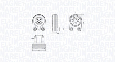 Radiator ulei - Radiator ulei potrivit FIAT DOBLO, DOBLO/MINIVAN, PALIO, PUNTO, PUNTO/HATCHBACK, STRADA 1.9D dupa 1999