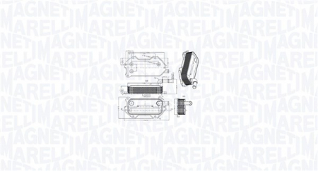 Radiator ulei potrivit LEXUS IS II; TOYOTA AURIS, AVENSIS, COROLLA, COROLLA VERSO, RAV 4 III, RAV 4 IV, VERSO 2.0D/2.2D 07.05-09.19