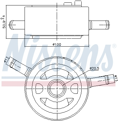 Radiator ulei potrivit NISSAN PATHFINDER III 4.0 09.05- [2]
