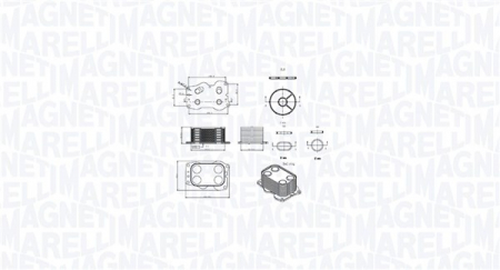Radiator ulei - Radiator ulei potrivit VOLVO C30, C70 II, S40 II, S80 II, V50, V70 III; CITROEN C4, C4 GRAND PICASSO I, C4 I, C4 II, C4 PICASSO I, C5 II, C5 III, C5 II/KOMBI, C8, DS4, DS5 1.3D/2.0D/2.0DH 10.99-