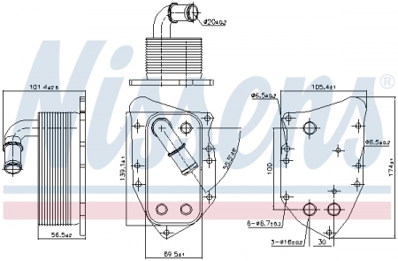 Radiator ulei termoflot (automatic/manual) potrivit CHEVROLET CRUZE; OPEL ASTRA J, ASTRA J GTC, MERIVA B 1.7D 09.09- [2]