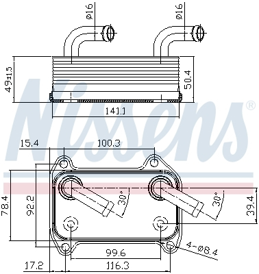 Radiator ulei - Radiator ulei termoflot potrivit VOLVO S40 I, V40 1.6-2.0 1995-2004 - (automatic/manual)