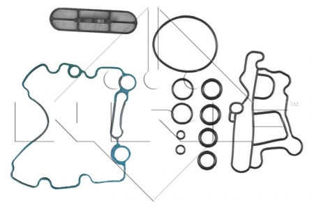 Radiator ulei termoflot (cu garnitura) potrivit FORD USA F-250, F-350 6.0D 04.04-09.07 [4]