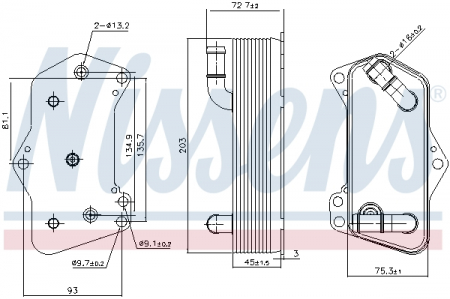 Radiator ulei - Radiator ulei termoflot potrivit AUDI A1, A3, Q3, TT; SEAT ALHAMBRA, ATECA, LEON, LEON SC, LEON ST; SKODA KODIAQ, OCTAVIA III, SUPERB III; VW ARTEON, BEETLE, CADDY ALLTRACK 1.4-2.0D dupa 2003