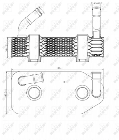 Radiator ulei - Radiator ulei termoflot potrivit AUDI A3; SKODA OCTAVIA I; VW CALIFORNIA T4 CAMPER, PASSAT B3/B4, POLO, POLO III CLASSIC, TRANSPORTER IV 1.6-2.5D 1988-2006