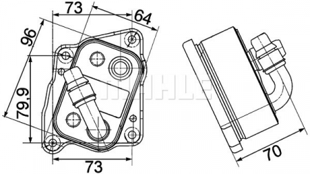 Radiator ulei termoflot potrivit BMW Seria 1 (E81), 1 (E82), 1 (E87), 1 (E88), 3 (E46), 3 (E90), 3 (E91), 3 (E92), 3 (E93), 5 (E60), 5 (E61), X1 (E84), X3 (E83), Z4 (E85) 1.6-2.2 12.97-06.15 [1]