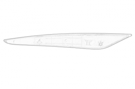 Reflector Dreapta (in bara de protectie) potrivit TOYOTA AVENSIS 11.08-10.18 [1]