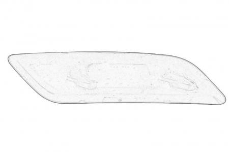 Reflector Inferior/Spate Stanga potrivit FORD FOCUS II, FOCUS II/KOMBI, S-MAX; FORD USA FOCUS 07.04-12.14 [1]