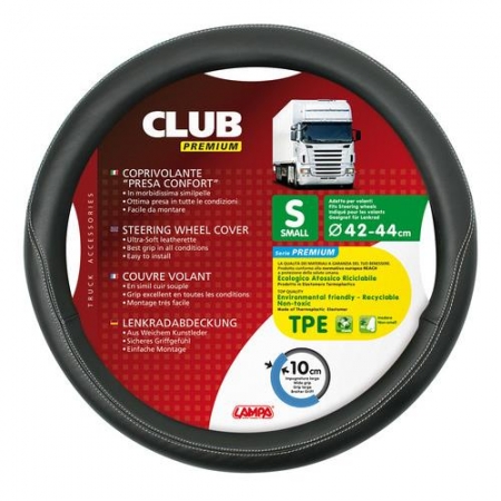 Huse - Husa volan Lampa Club Premium, 42/44 cm, Negru