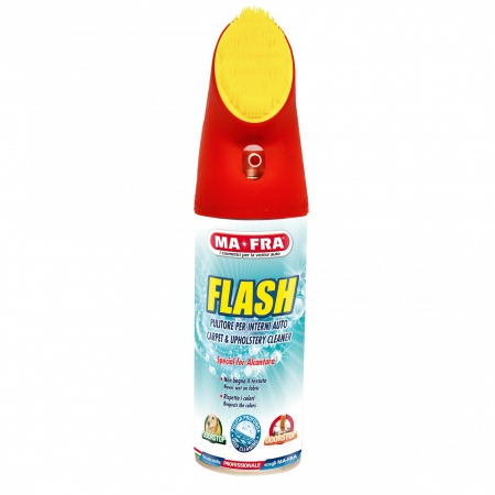 Cosmetica & Detergenti auto - Spuma uscata pentru curatat tapiteria textila delicata MA-FRA Flash, 400 ml + perie