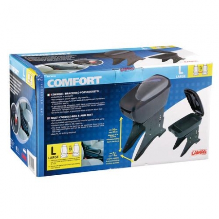 Cotiera ergonomica Lampa Multi console, Negru [2]