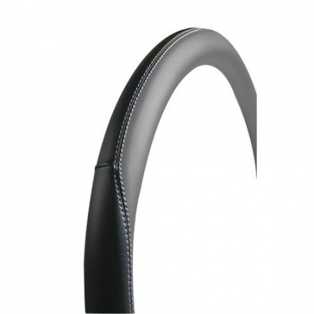 Husa volan Lampa Club Premium, 37/39 cm, Negru/Gri [1]