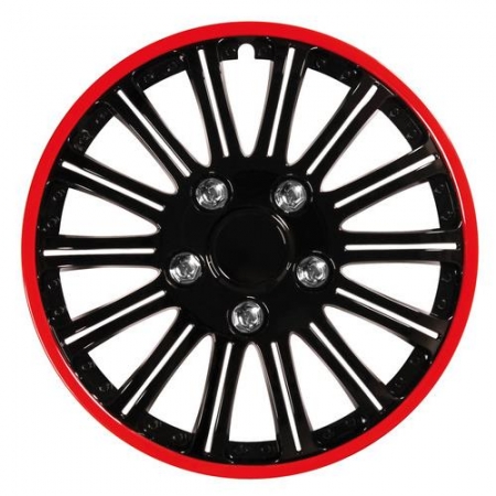 Set capace roti Lampa C-118 16 inch Negru/Rosu