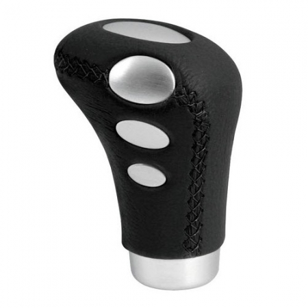 Accesorii auto - Nuca schimbator COBRA negru cu cusaturi negre, Lampa