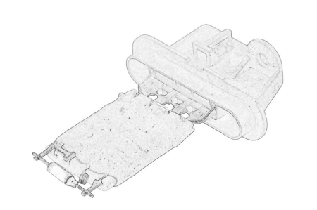 Rezistenta ventilator - Rezistenta suflanta potrivit MERCEDES ATEGO 2, AXOR 2 OM457.910-OM926.994 dupa 2004