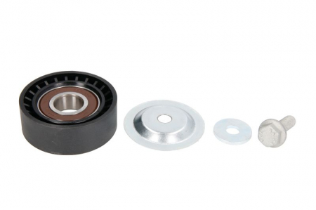Distributie - Rola intinzator curea transmisie potrivit AUDI A1; SEAT ALHAMBRA, IBIZA IV, IBIZA IV SC; SKODA FABIA II; VW BEETLE, CC B7, EOS, GOLF PLUS V, GOLF V, GOLF VI, JETTA III 1.4/1.4ALK/1.4CNG dupa 2005