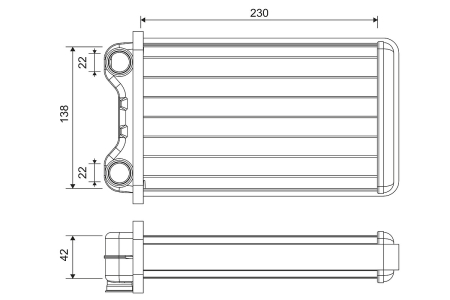 Climatizare - Schimbător caldura habitaclu potrivit AUDI A4 B6, A4 B7; SEAT EXEO, EXEO ST 1.6-4.2 2000-2013