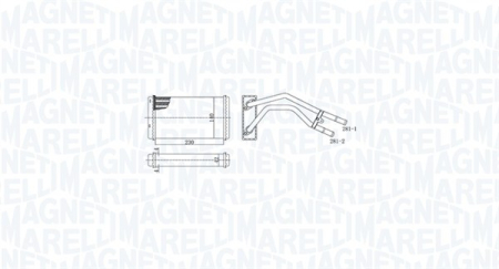 Schimbător caldura habitaclu potrivit FORD TRANSIT, TRANSIT TOURNEO 2.0-2.5D 1994-2000 [1]