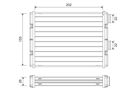 Schimbător caldura habitaclu potrivit NISSAN QASHQAI II 1.2-2.0 dupa 2013 [1]