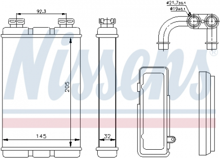 Piese Auto - Schimbator caldura incalzire habitaclu (205x145x32) BMW Seria 3 (E36) 1.6-2.5 intre 1994-2000