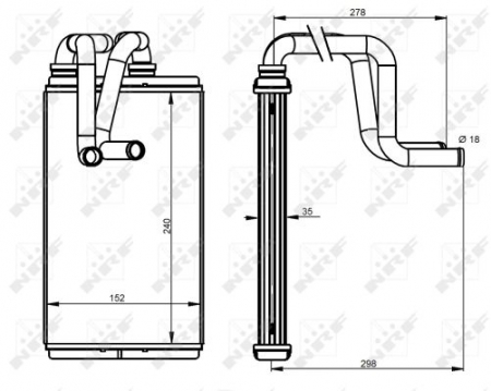 Schimbator caldura incalzire habitaclu - Schimbator caldura incalzire habitaclu potrivit CITROEN C4 AIRCROSS, C-CROSSER, C-CROSSER ENTERPRISE; MITSUBISHI ASX, LANCER VIII, OUTLANDER II; PEUGEOT 4007, 4008 1.5-3.0 dupa 2006