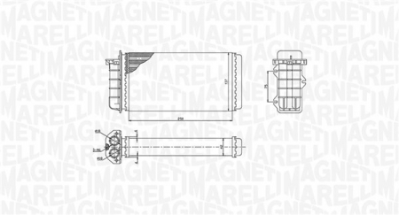 Schimbator caldura incalzire habitaclu potrivit ALFA ROMEO 145, 146; FIAT BRAVA, BRAVO I, COUPE, MAREA 1.2-2.4D 10.94-06.03 [0]
